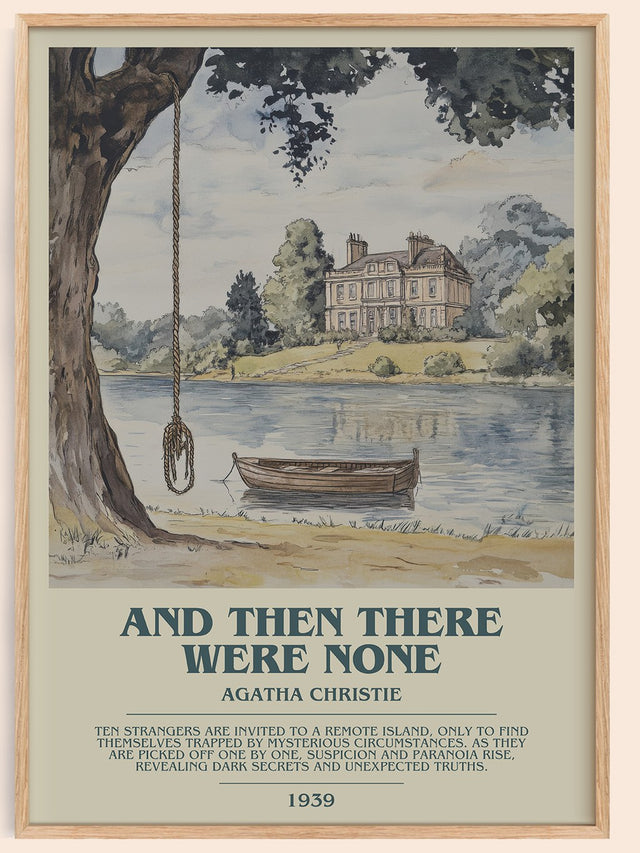 And Then There Were None Bookish Wall Art by Agatha Christie