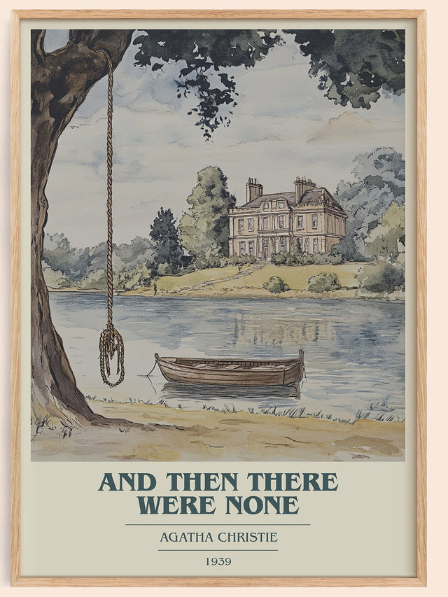And Then There Were None Book Cover Poster by Agatha Christie
