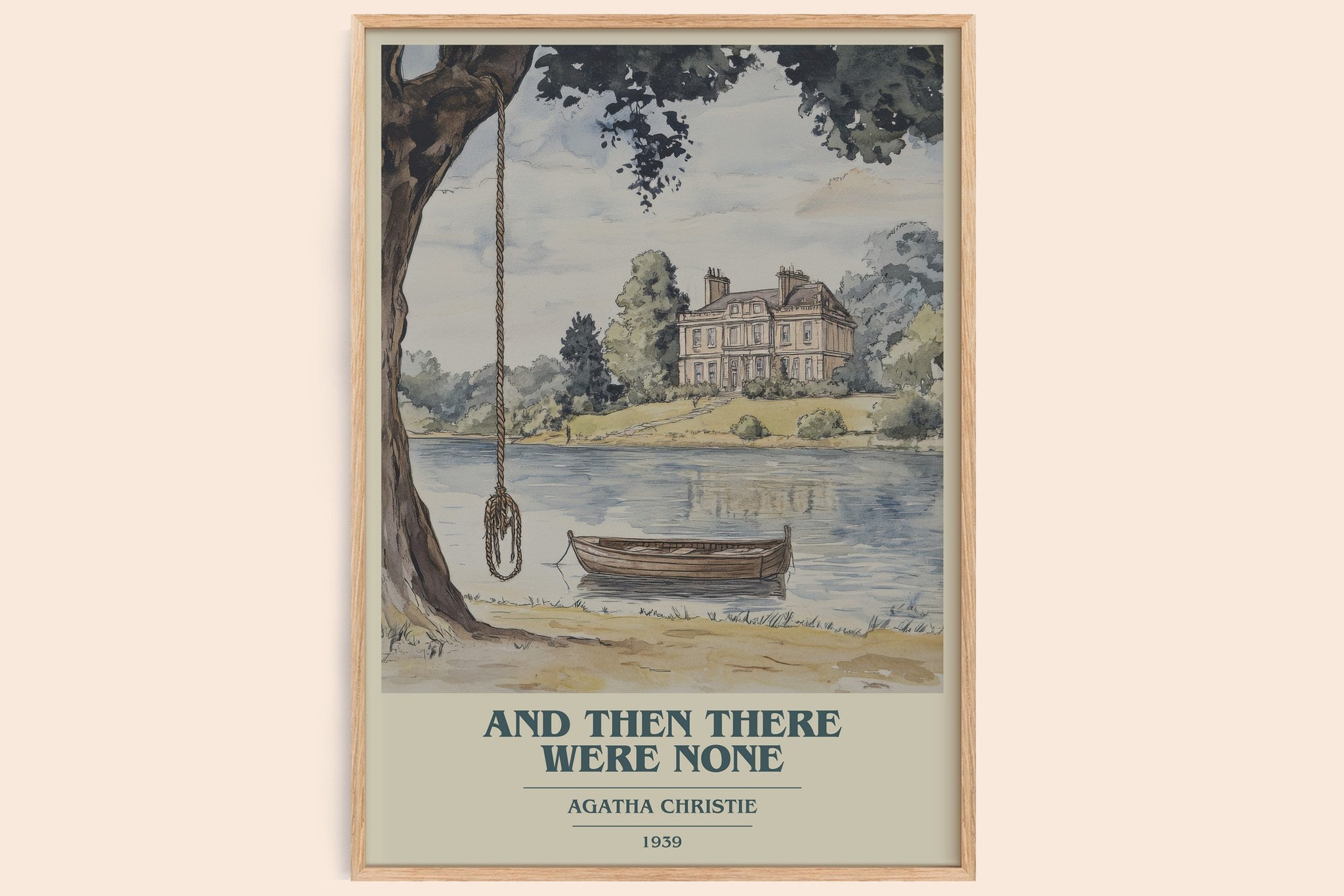 And Then There Were None Book Cover Poster by Agatha Christie