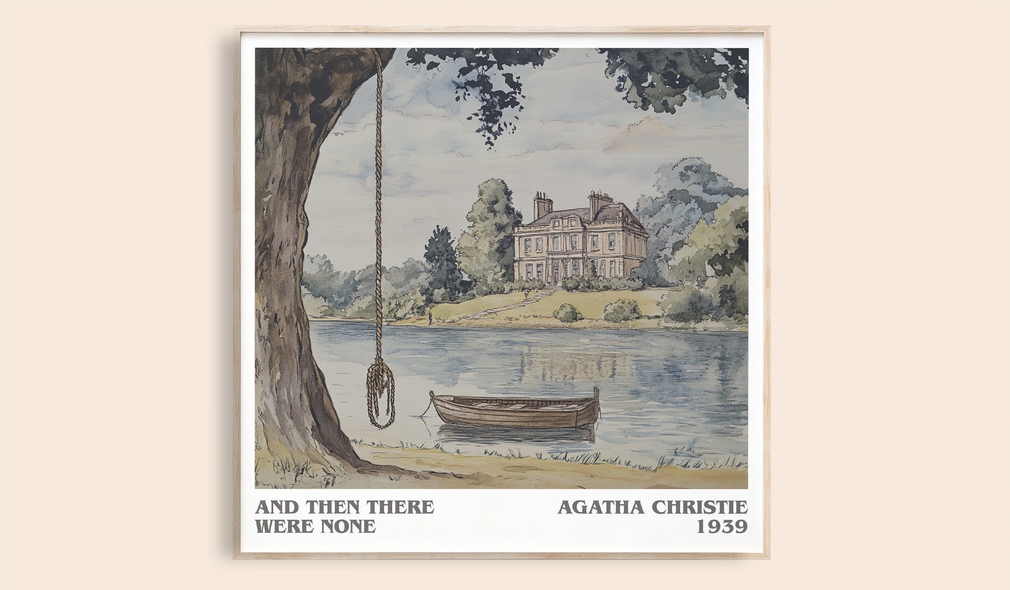 And Then There Were None Literary Art Print by Agatha Christie