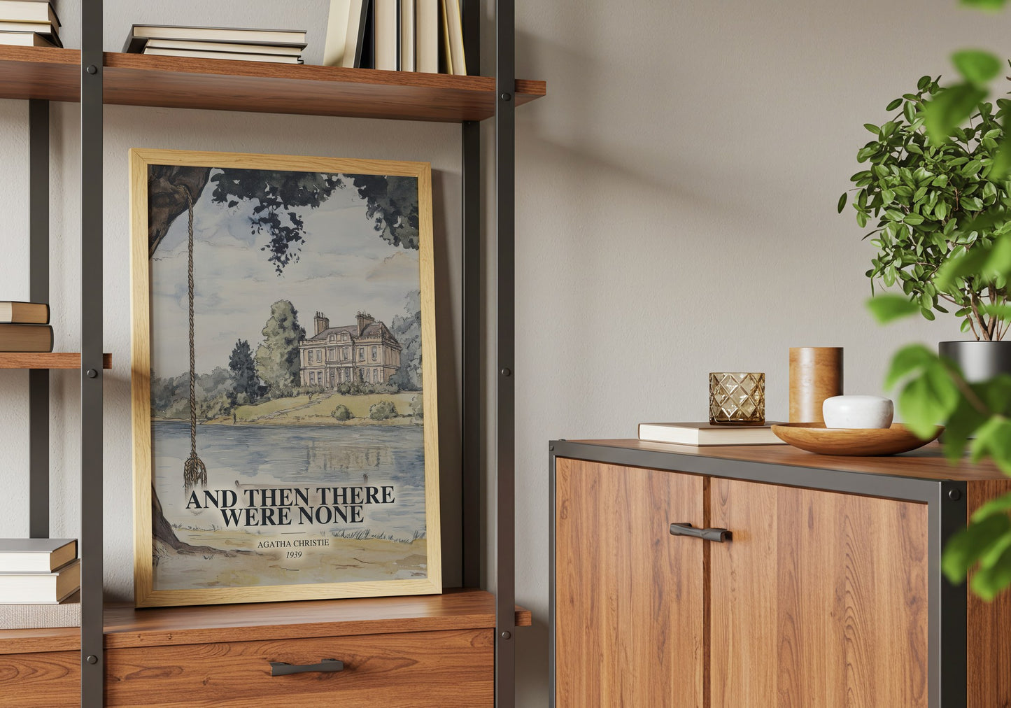 And Then There Were None book watercolour illustration paper finish options – matte satin gloss