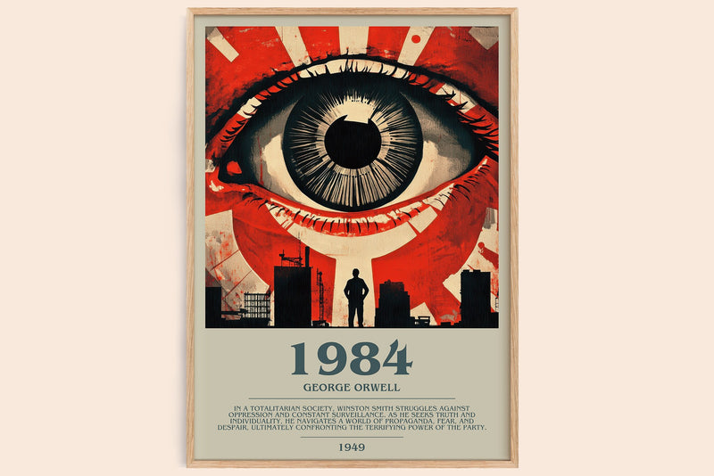 1984 Bookish Wall Art by George Orwell (Modern style)