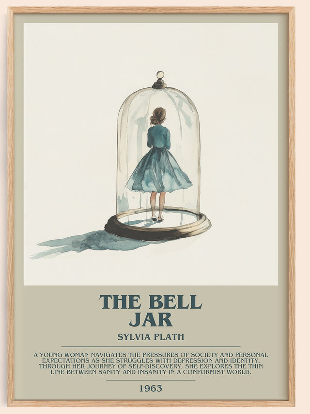 The Bell Jar Bookish Wall Art by Sylvia Plath
