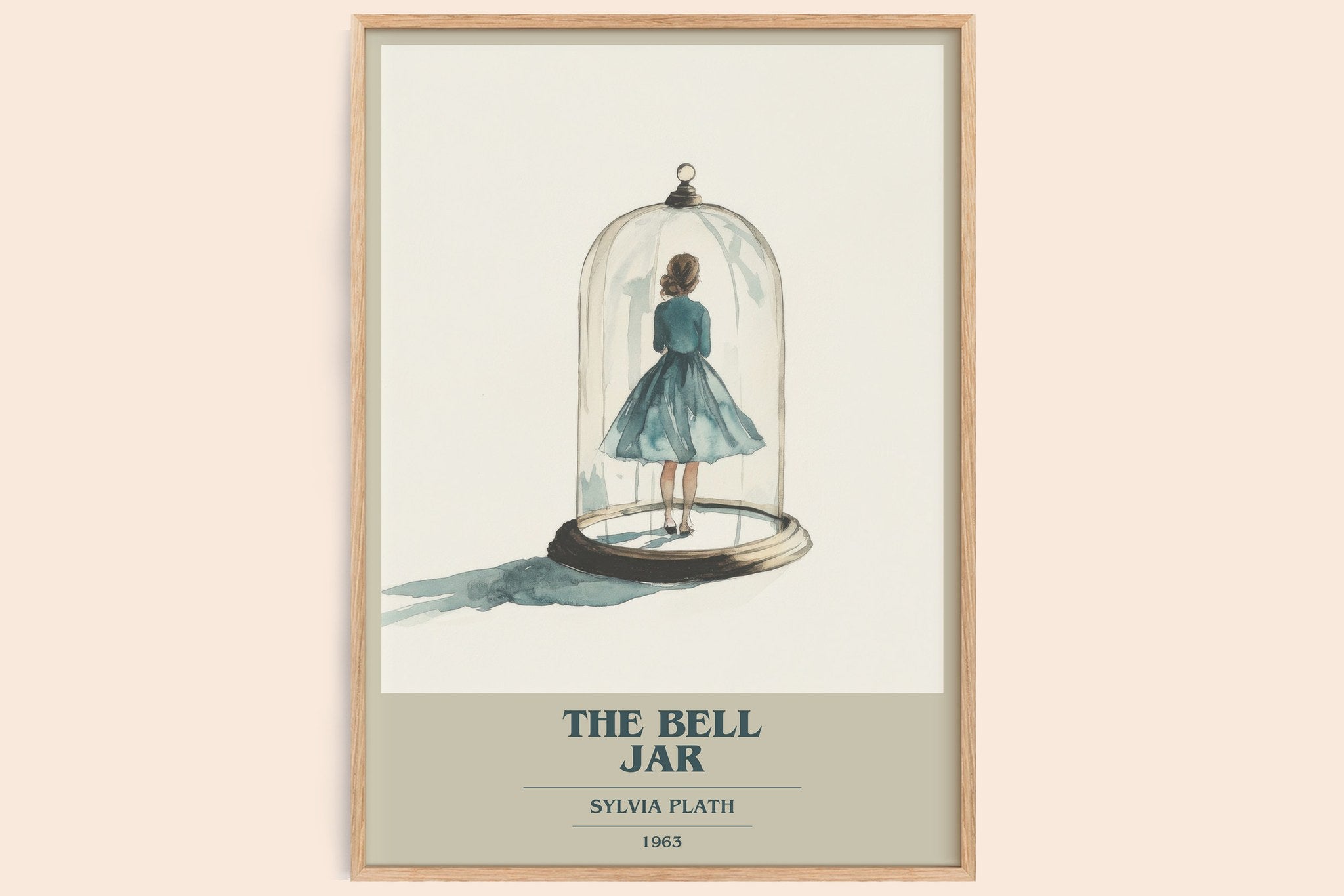 The Bell Jar Book Cover Poster by Sylvia Plath