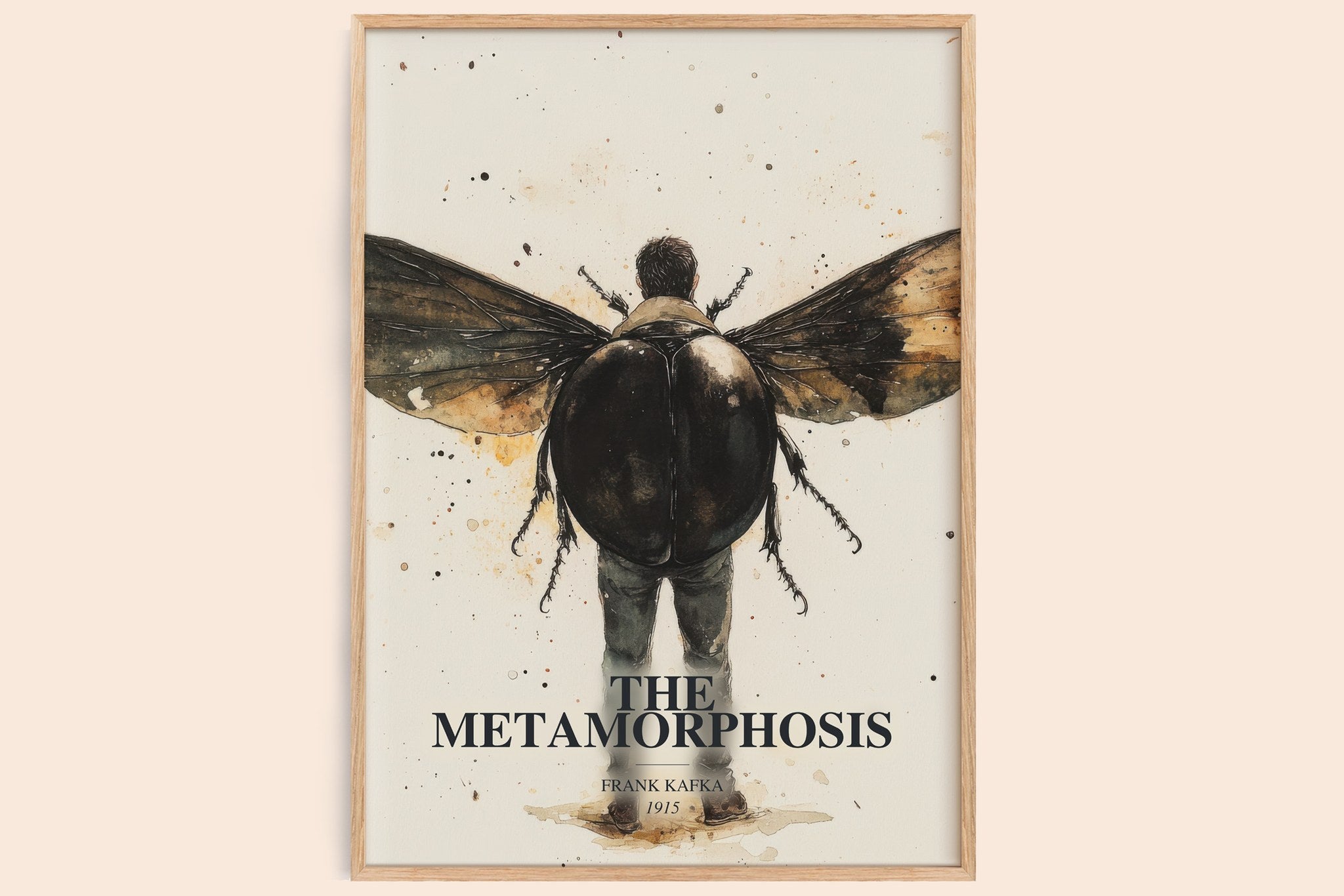 The Metamorphosis Book Watercolour Illustration by Frank Kafka