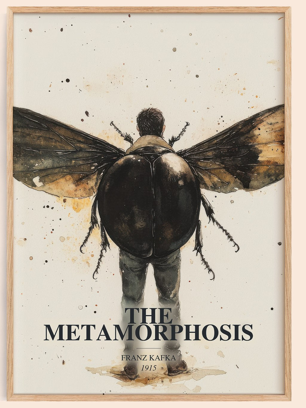 The Metamorphosis Book Watercolour Illustration by Frank Kafka
