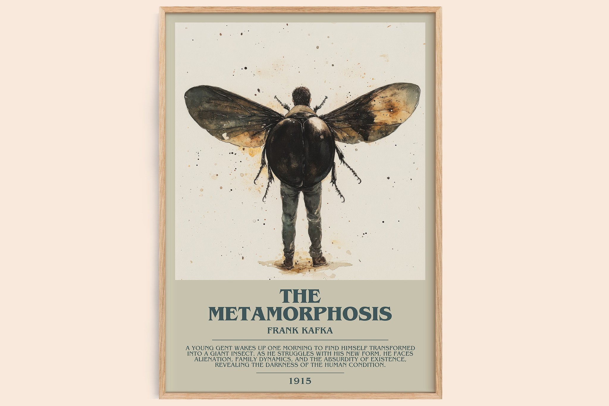 Metamorphosis Bookish Wall Art by Frank Kafka