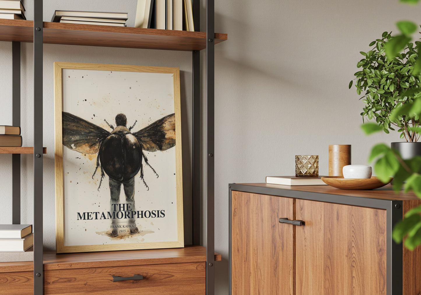 The Metamorphosis book watercolour illustration paper finish options – matte satin gloss