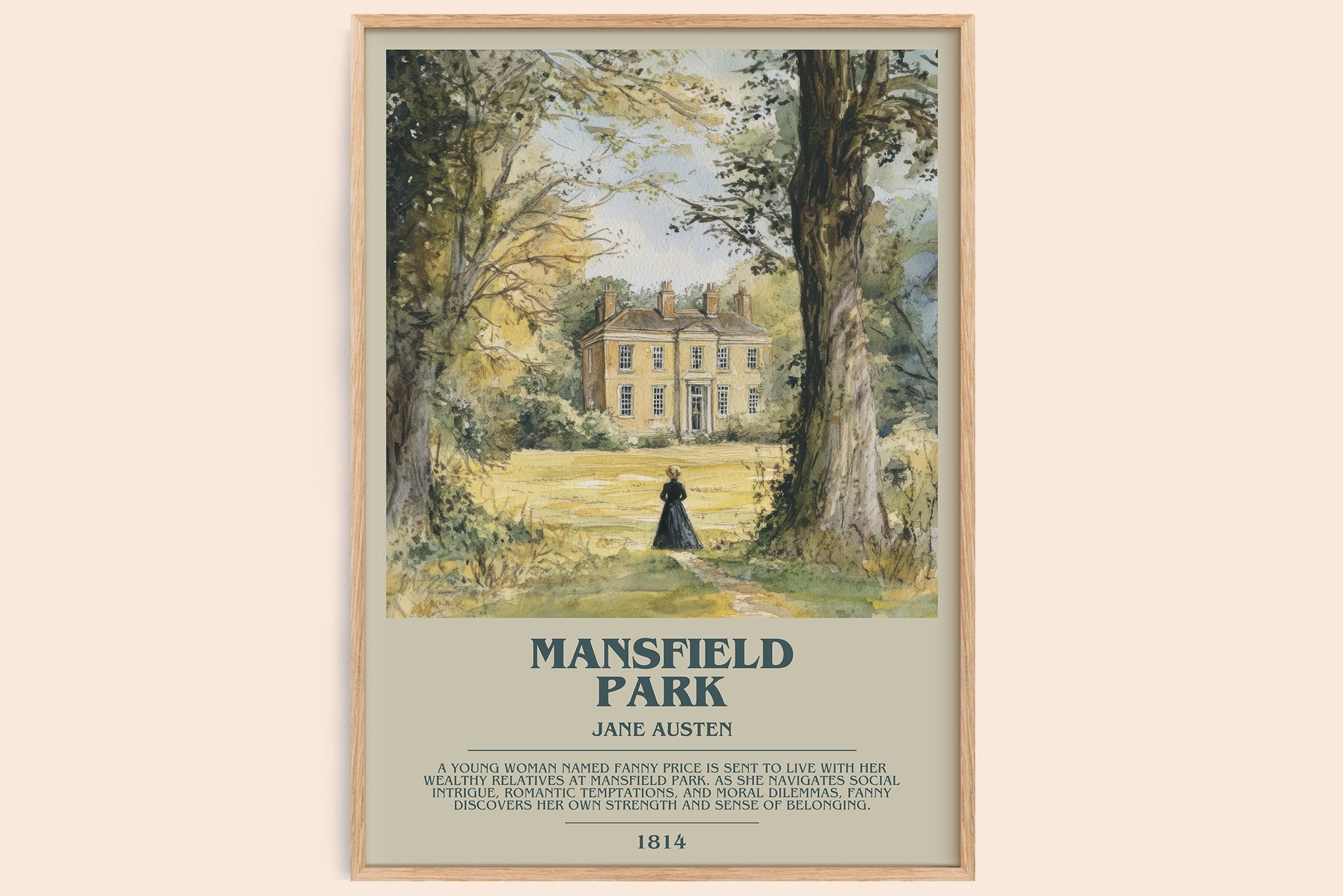 Mansfield Park Bookish Wall Art by Jane Austen
