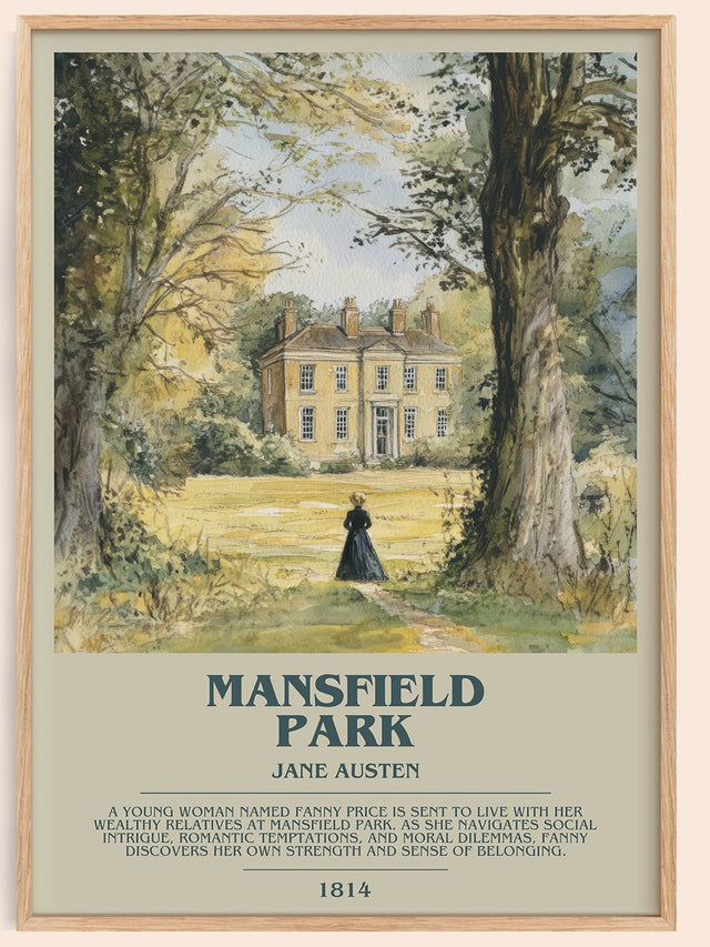 Mansfield Park Bookish Wall Art by Jane Austen