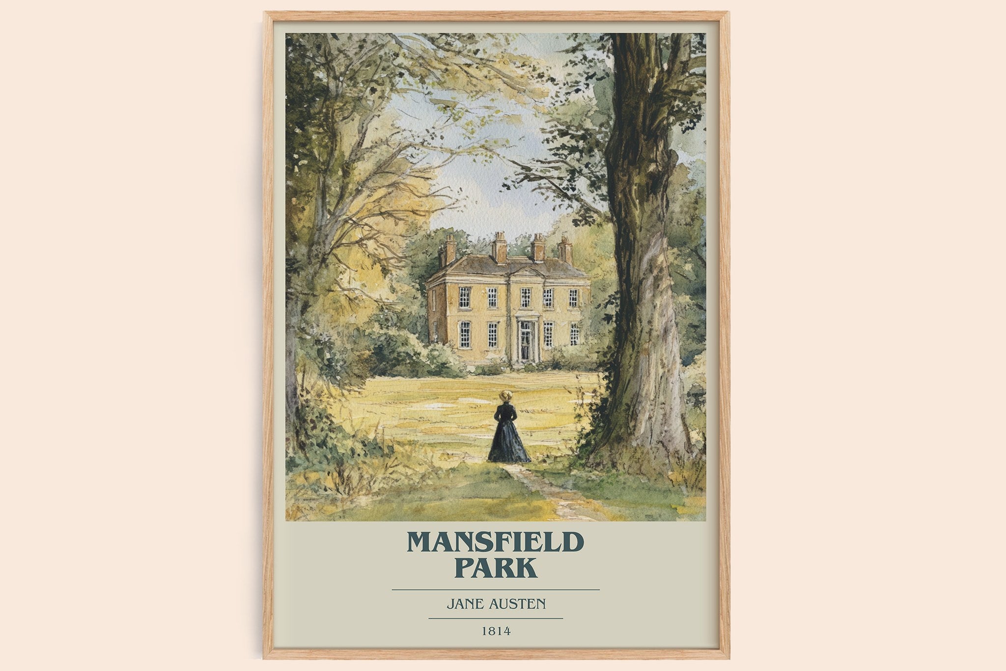 Mansfield Park Book Cover Poster by Jane Austen