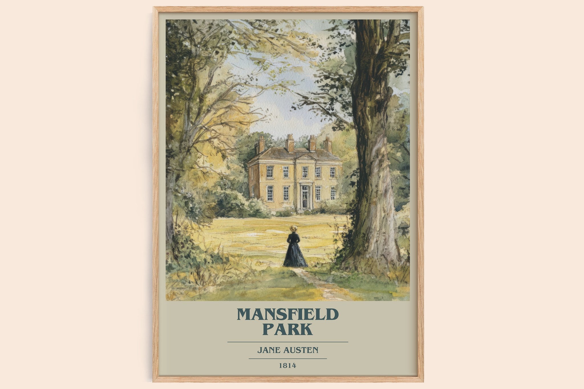 Mansfield Park Book Cover Poster by Jane Austen