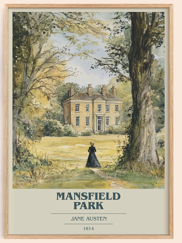 Mansfield Park Book Cover Poster by Jane Austen