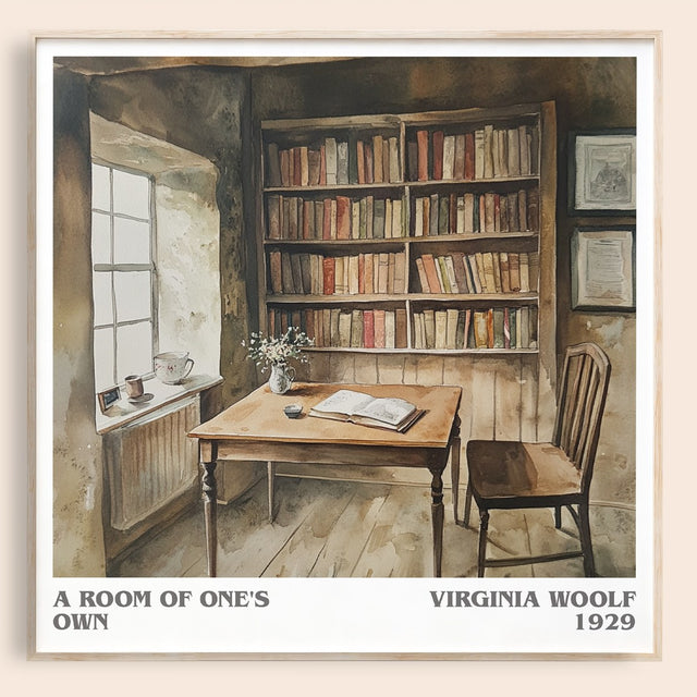 A Room Of One's Own Literary Art Print by Virginia Woolf