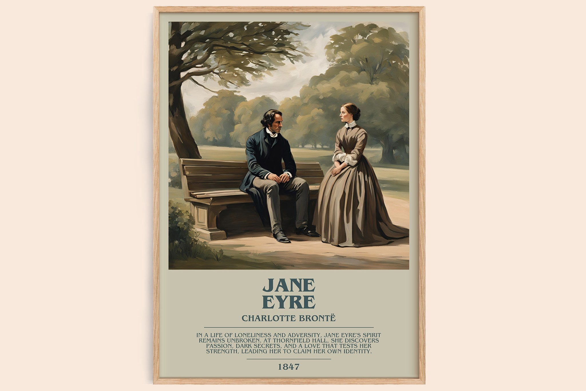 Jane Eyre Bookish Wall Art by Charlotte Brontë