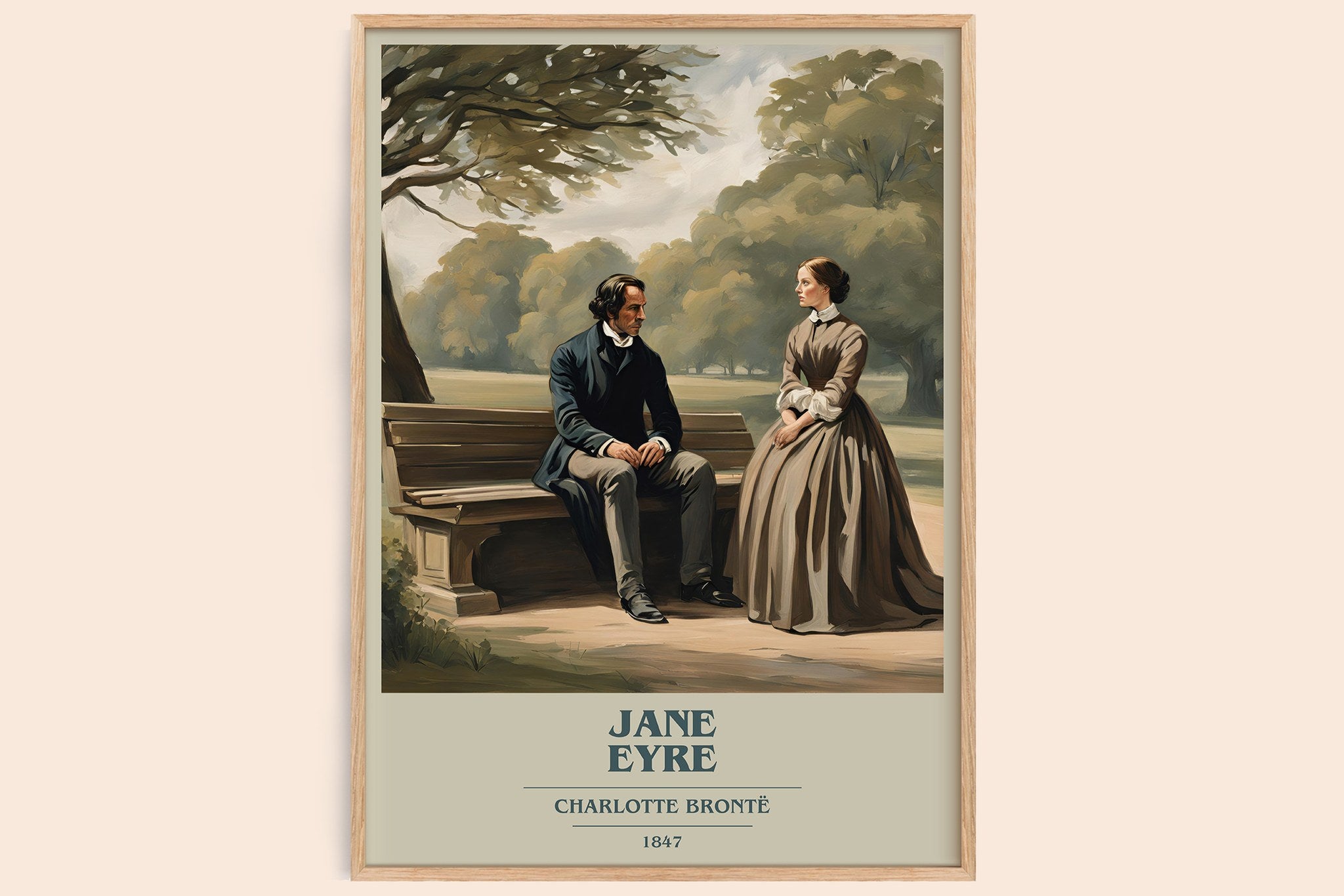Jane Eyre Book Cover Poster by Charlotte Brontë