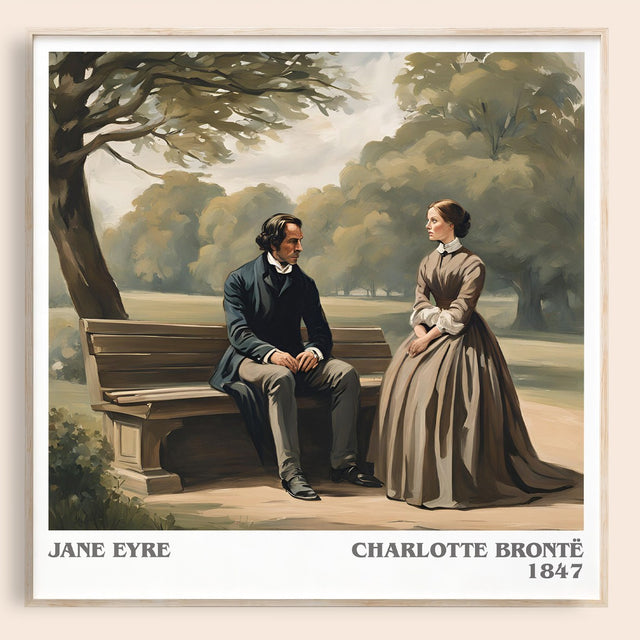 Jane Eyre Literary Art Print by Charlotte Brontë