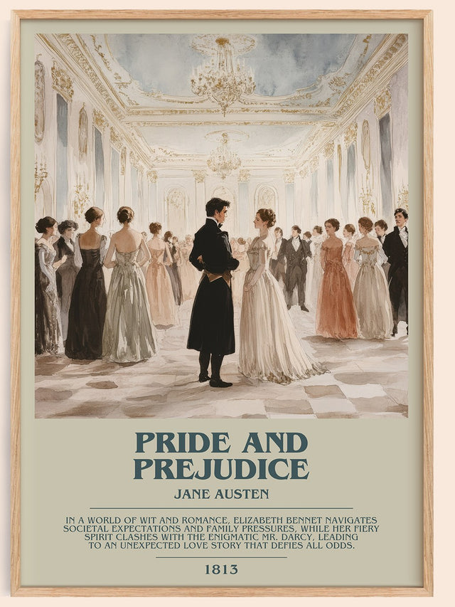 Pride and Prejudice Bookish Wall Art by Jane Austen