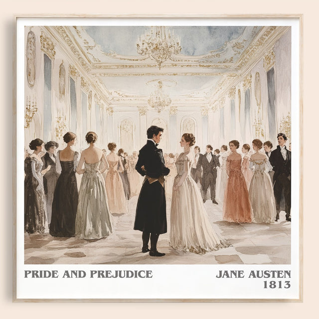 Pride and Prejudice Literary Art Print by Jane Austen