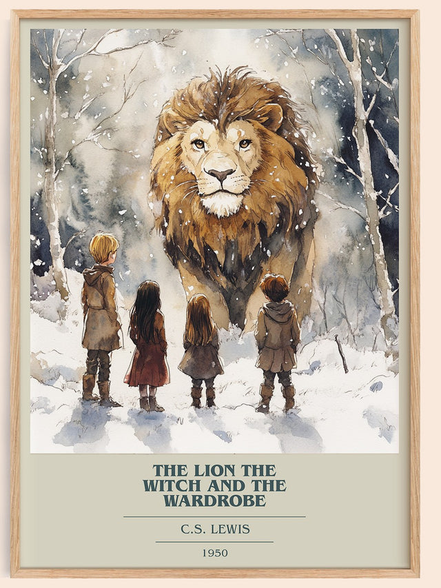 The Lion, the Witch and the Wardrobe Book Cover Poster by C. S. Lewis