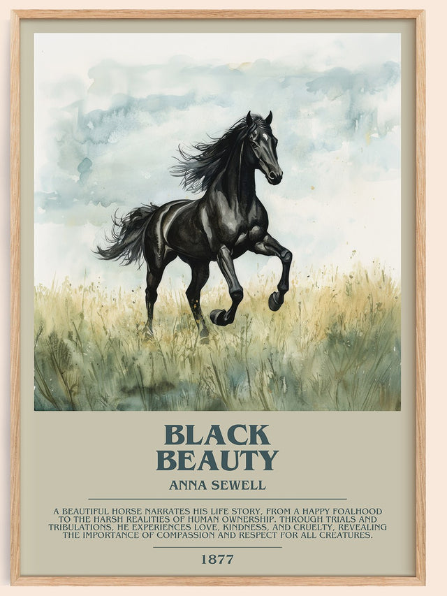 Black Beauty Bookish Wall Art by Anna Sewell