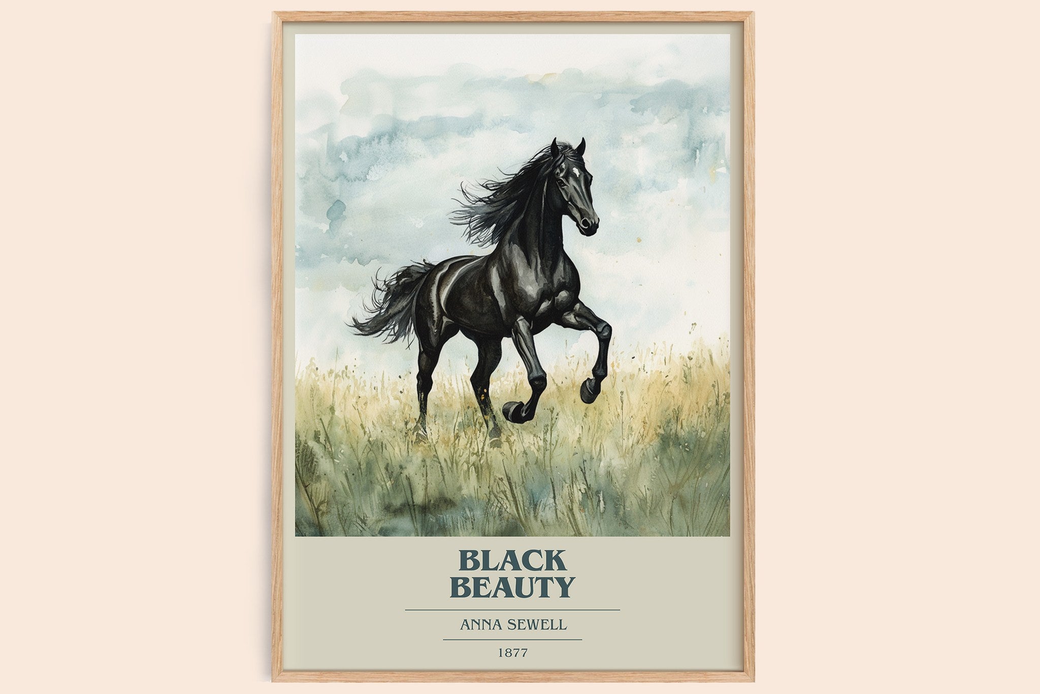 Black Beauty Book Cover Poster by Anna Sewell