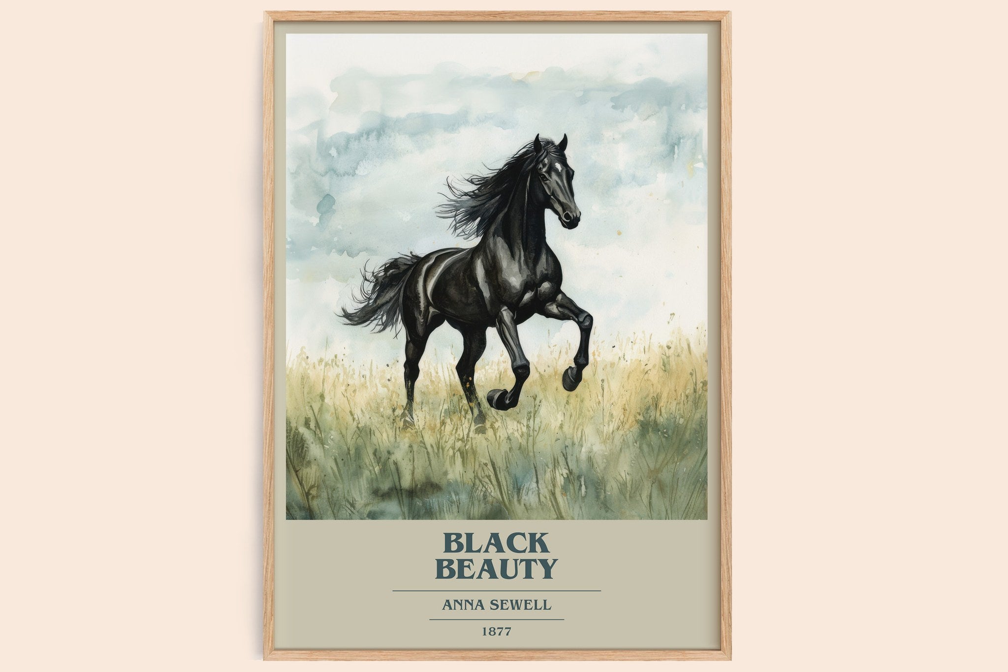 Black Beauty Book Cover Poster by Anna Sewell