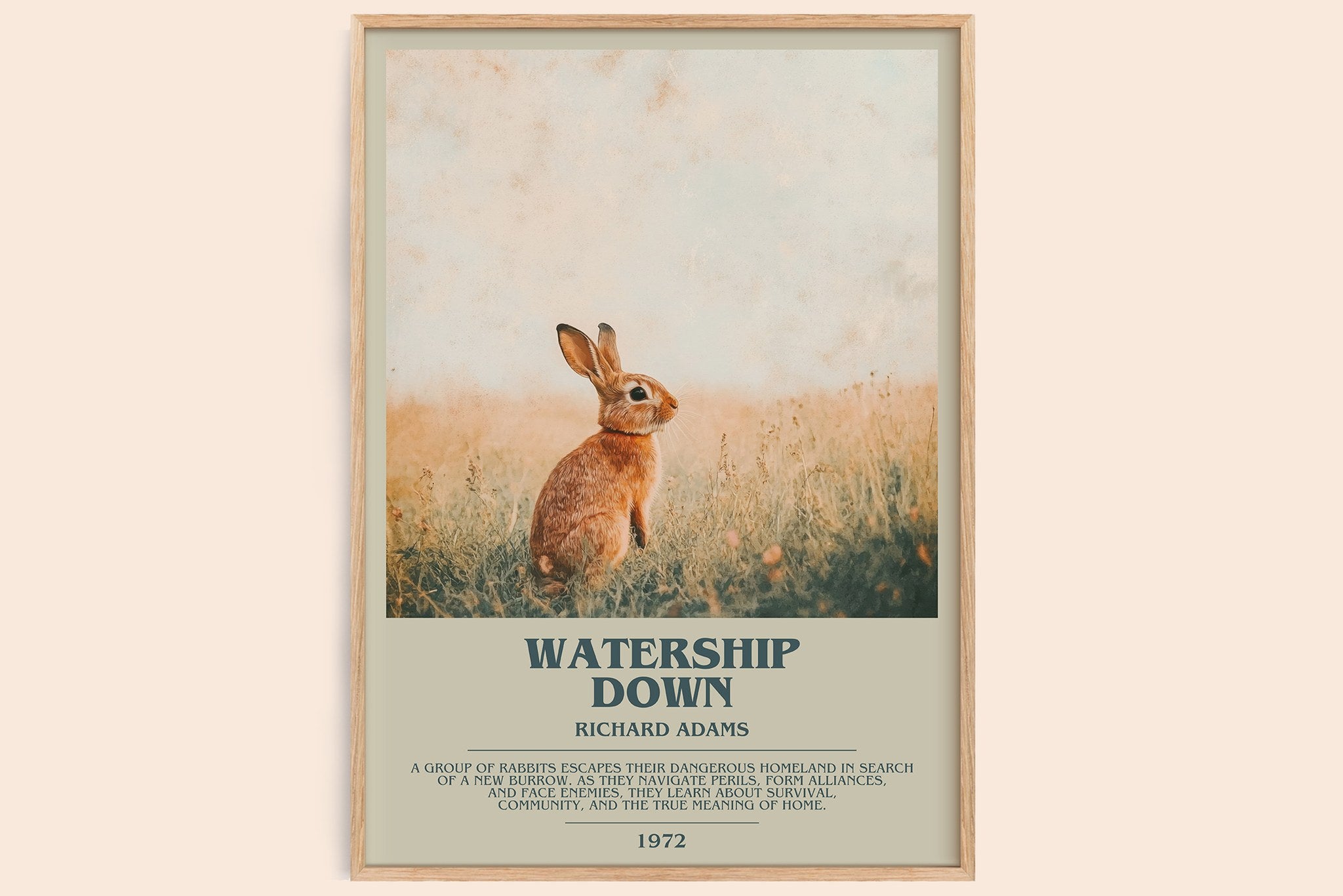 Watership Down Bookish Wall Art by Richard Adams