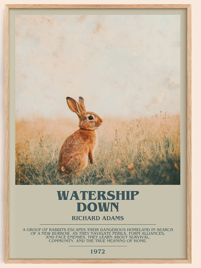 Watership Down Bookish Wall Art by Richard Adams