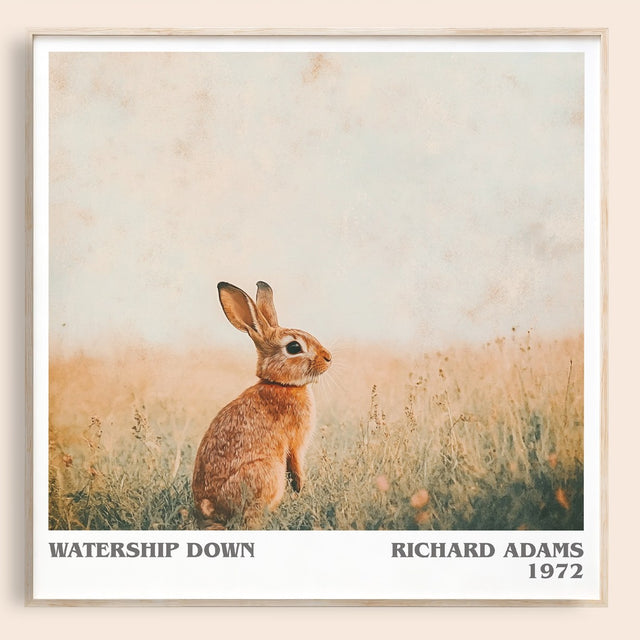 Watership Down Literary Art Print by Richard Adams