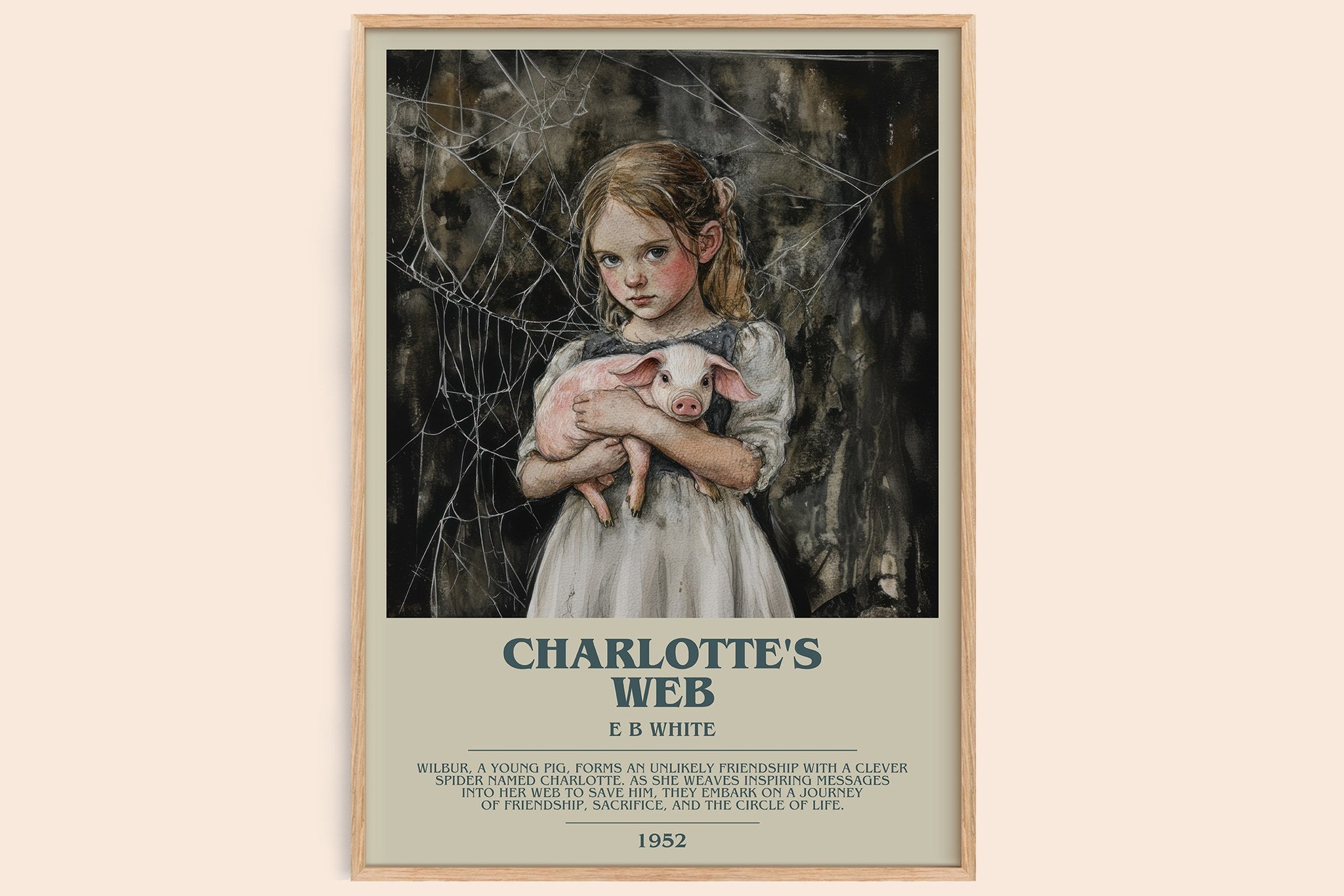 Charlotte's Web Bookish Wall Art by E B White