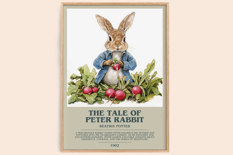 The Tale of Peter Rabbit Bookish Wall Art by Beatrix Potter (Modern style)