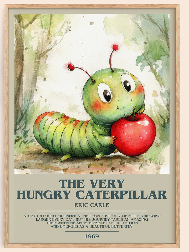 The Very Hungry Caterpillar Bookish Wall Art by Eric Carle