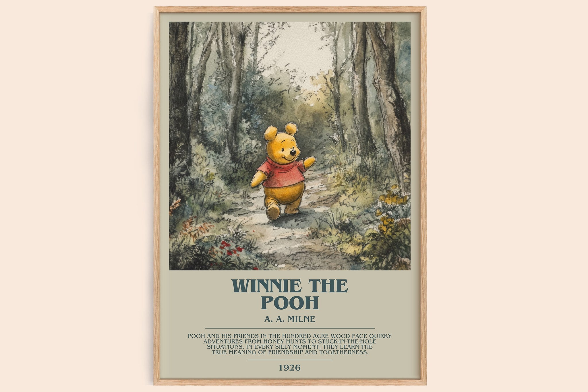 Winnie the Pooh Bookish Wall Art by A. A. Milne