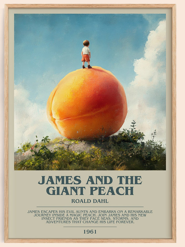 James and the Giant Peach Bookish Wall Art by Roald Dahl