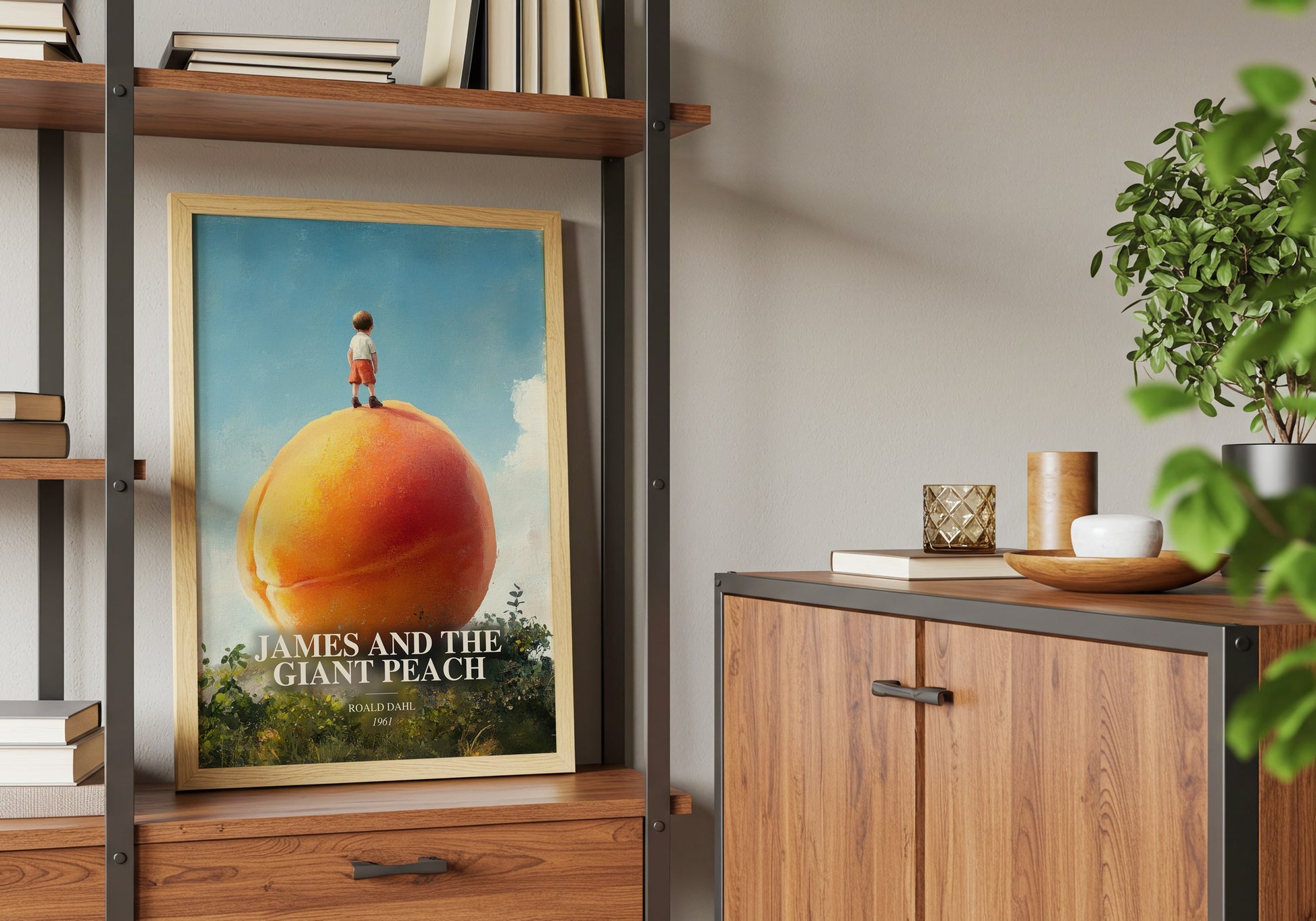 James And The Giant Peach book watercolour illustration paper finish options – matte satin gloss