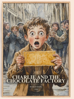 Charlie And The Chocolate Factory Book Watercolour Illustration – R.