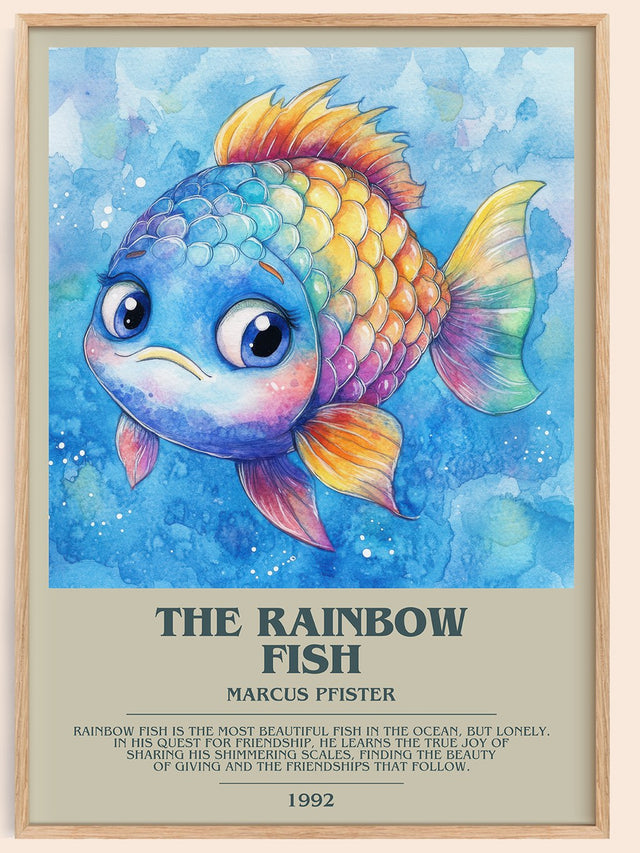 The Rainbow Fish Bookish Wall Art by Marcus Pfister