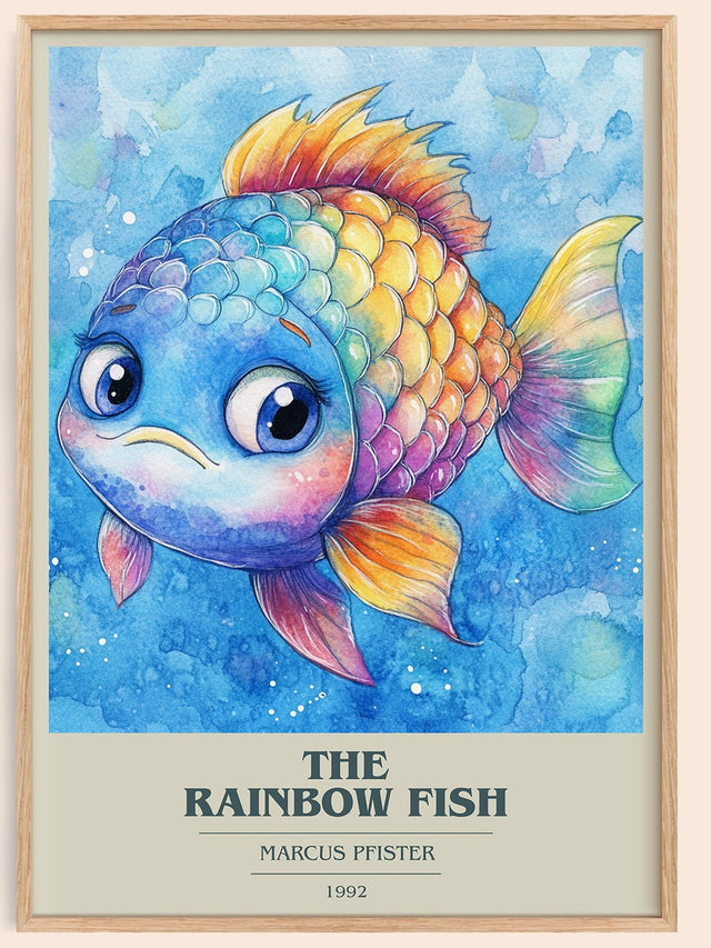 The Rainbow Fish Book Cover Poster by Marcus Pfister