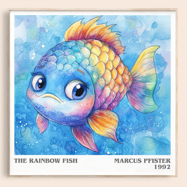 The Rainbow Fish Literary Art Print by Marcus Pfister