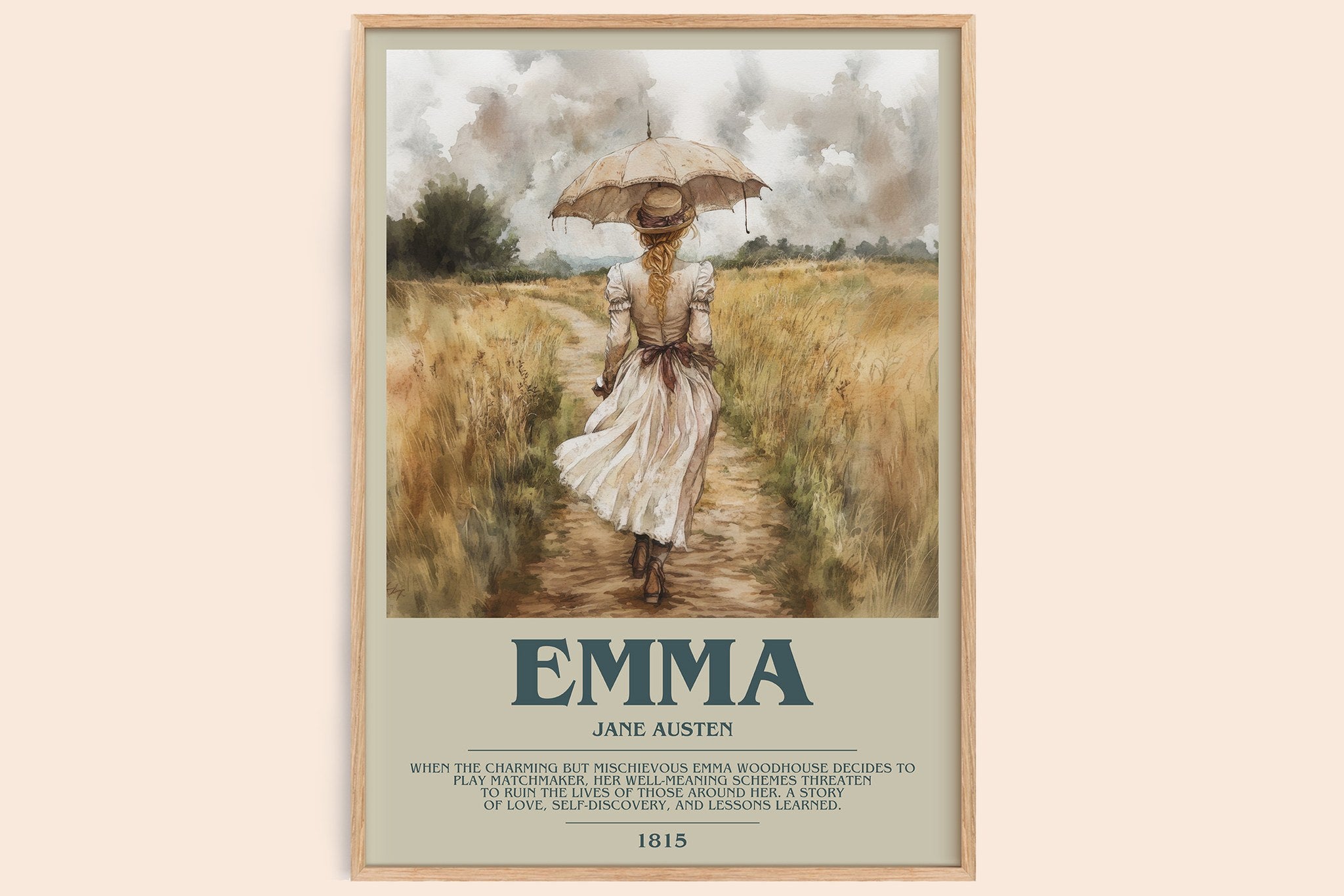 Emma Bookish Wall Art by Jane Austen
