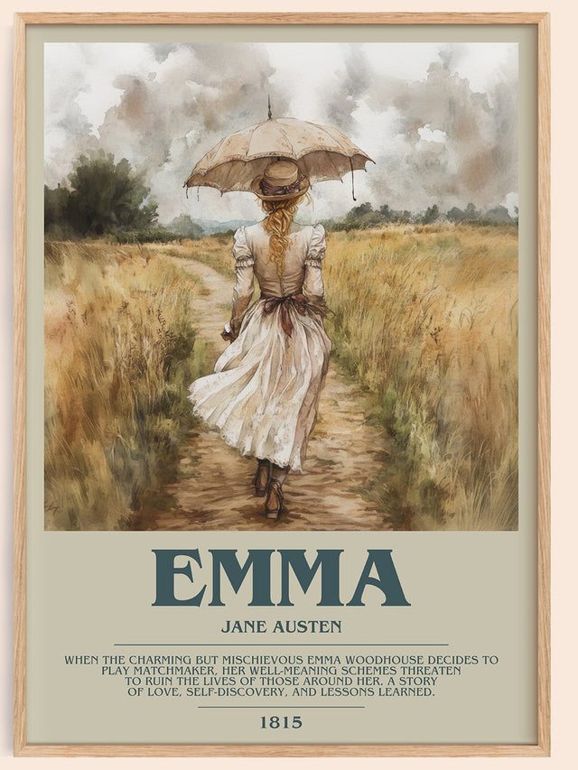 Emma Bookish Wall Art by Jane Austen