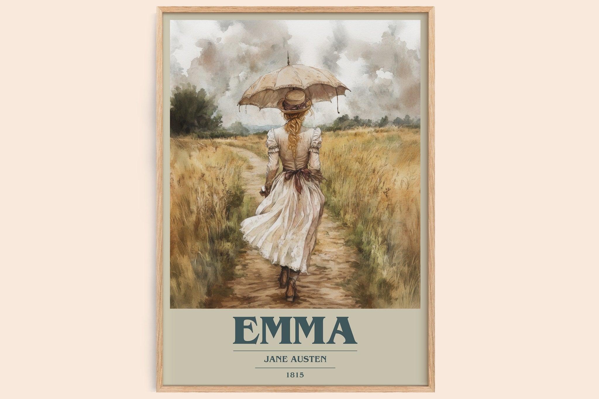 Emma Book Cover Poster by Jane Austen