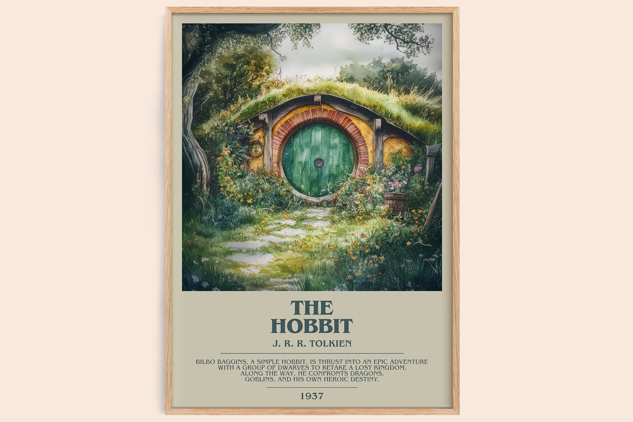 The Hobbit Bookish Wall Art by J. R. R. Tolkien