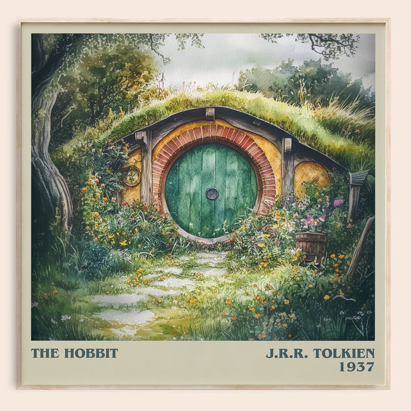 The Wind in the Willows literary print in frame leaning in hallway – childrens wall art