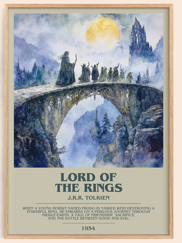 Lord Of The Rings Bookish Wall Art by J.R.R. Tolkien