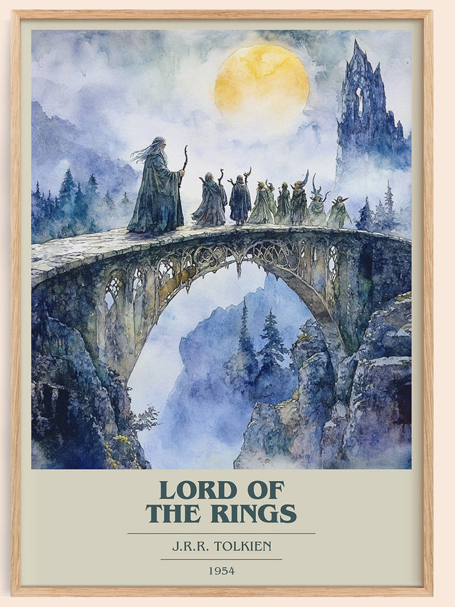 Lord Of The Rings Book Cover Poster by J.R.R. Tolkien