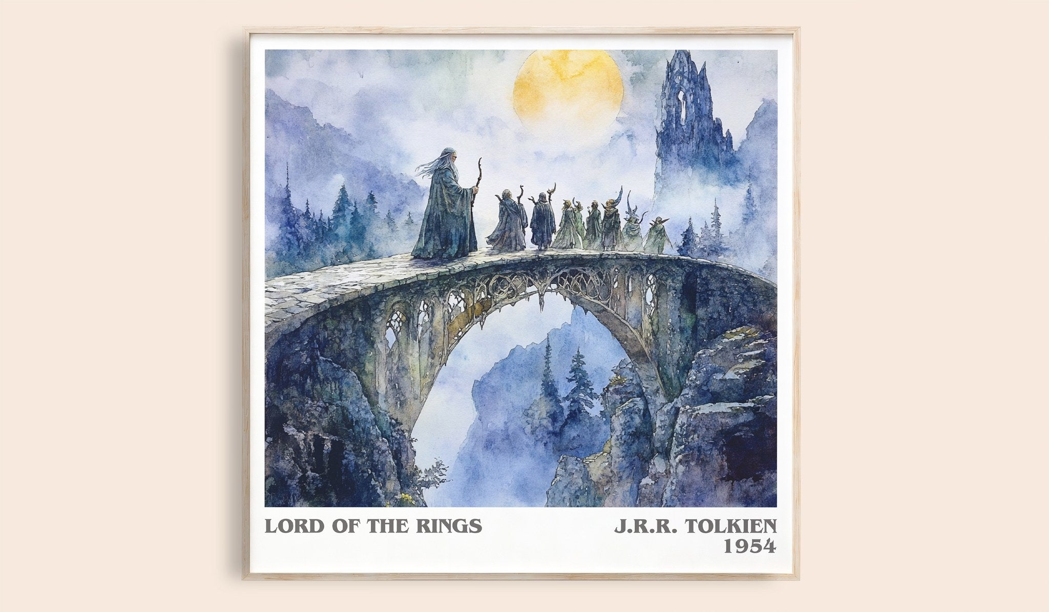 Lord Of The Rings Literary Art Print by J.R.R. Tolkien