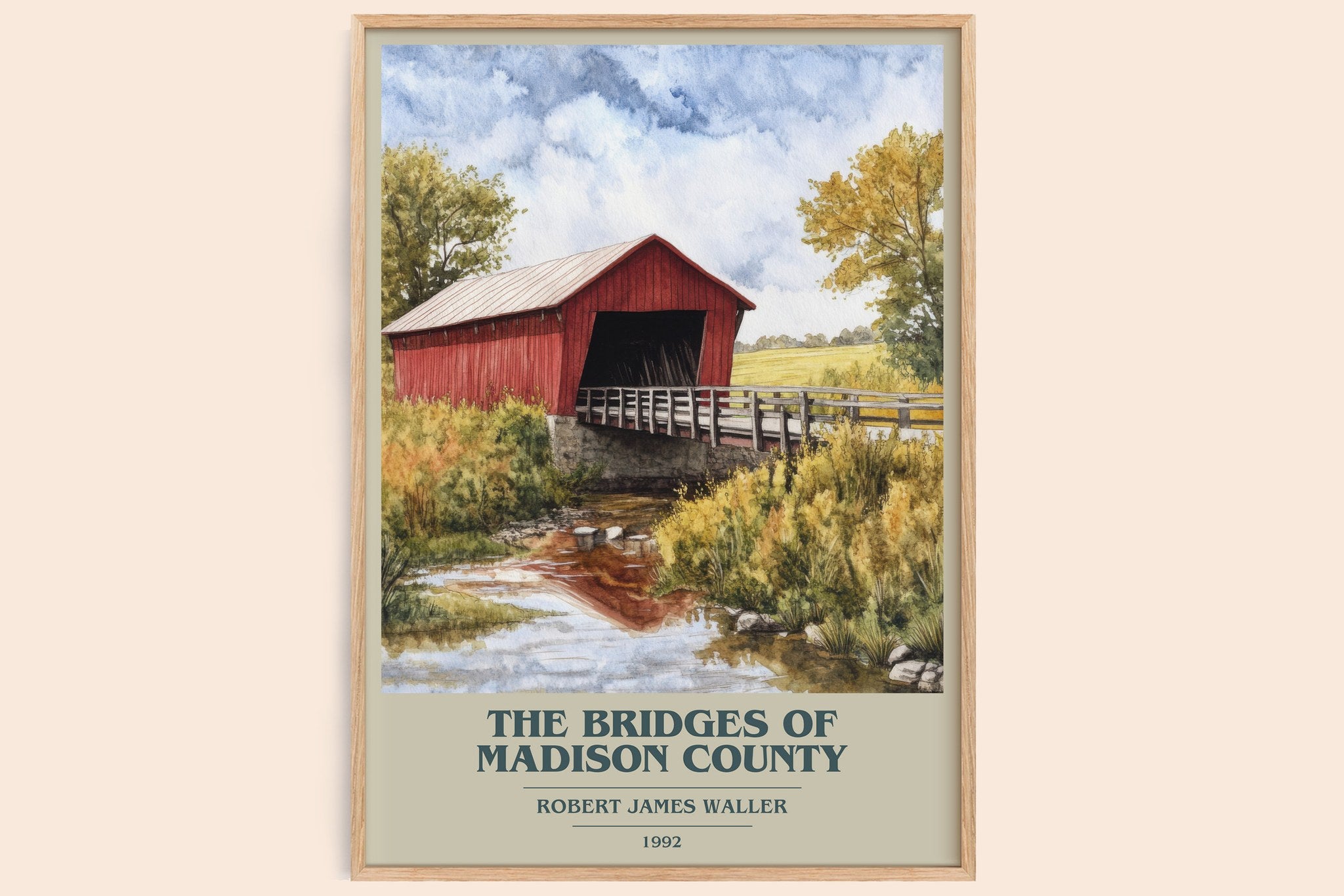 The Bridges of Madison County Book Cover Poster by Robert James Waller