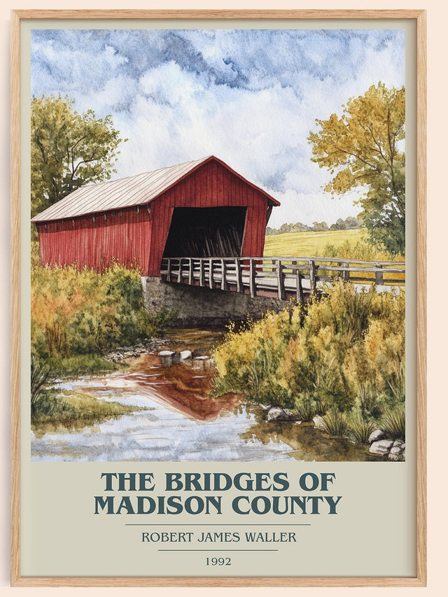 The Bridges of Madison County Book Cover Poster by Robert James Waller